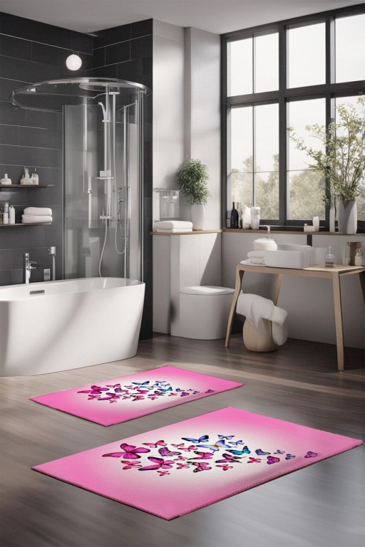 Set covorase de baie, Cartwright, CT-5114, Poliester, Multicolor