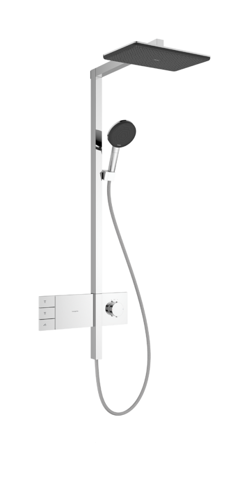 Coloana de dus Hansgrohe Raindance Alive Q 210x340 2jet EcoSmart cu baterie termostatata ShowerSelect Comfort  crom