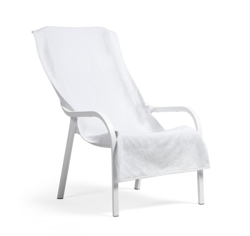 Prosop de plaja pentru fotoliu Nardi Net Lounge 158x60cm  alb