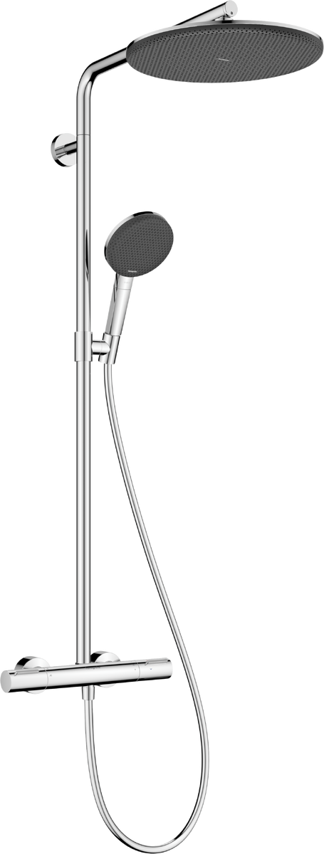 Coloana de dus Hansgrohe Raindance Alive S Puro 300 1jet EcoSmart cu baterie termostatata Ecostat  crom