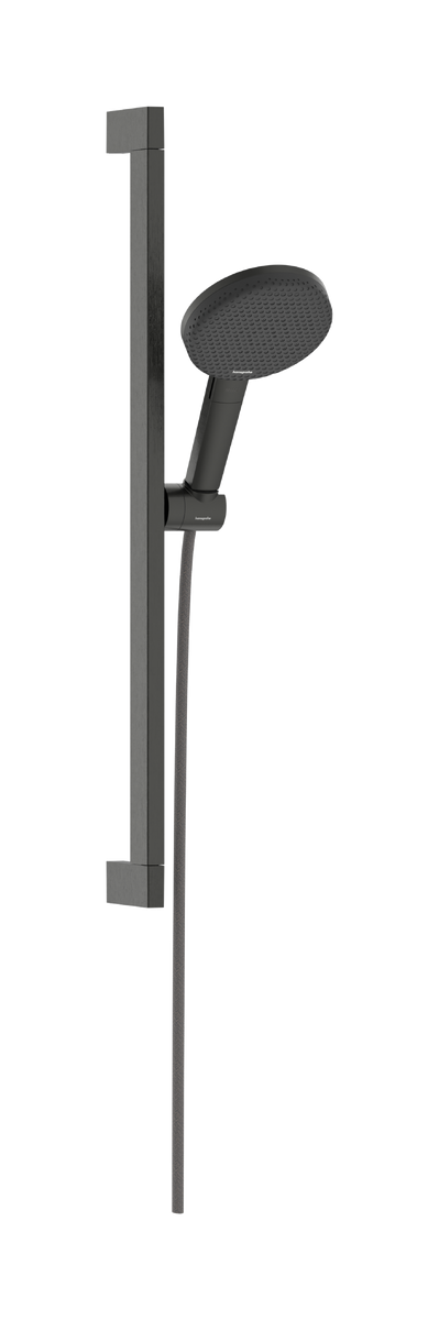 Set de dus Hansgrohe Raindance Alive Select S 125 3jet EcoSmart cu bara Unica E Puro 65cm  negru periat