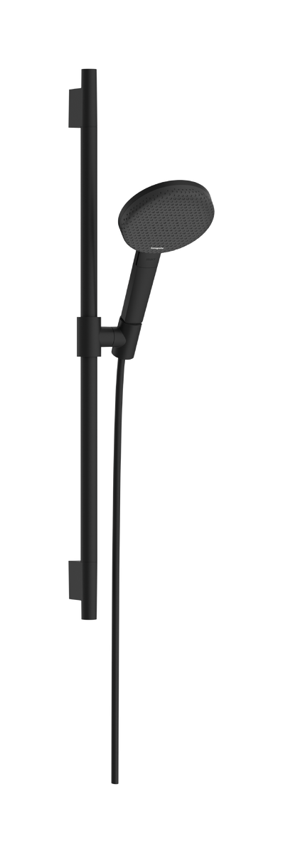 Set de dus Hansgrohe Raindance Alive Select S 125 3jet EcoSmart cu bara Unica S Puro 65cm  negru mat
