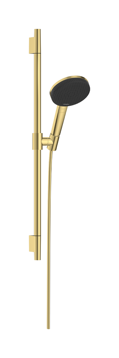 Set de dus Hansgrohe Raindance Alive Select S 125 3jet EcoSmart cu bara Unica S Puro 65cm  gold optic