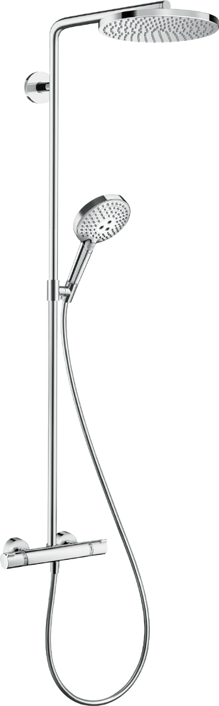 Coloana de dus Hansgrohe Raindance S 240 1jet PowderRain EcoSmart+ cu baterie termostatata  crom