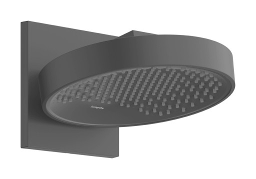 Palarie de dus Hansgrohe Rainfinity 250 1jet EcoSmart cu placa de conectare la perete  negru periat