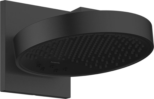 Palarie de dus Hansgrohe Rainfinity 250 3jet EcoSmart cu placa de conectare la perete  negru mat