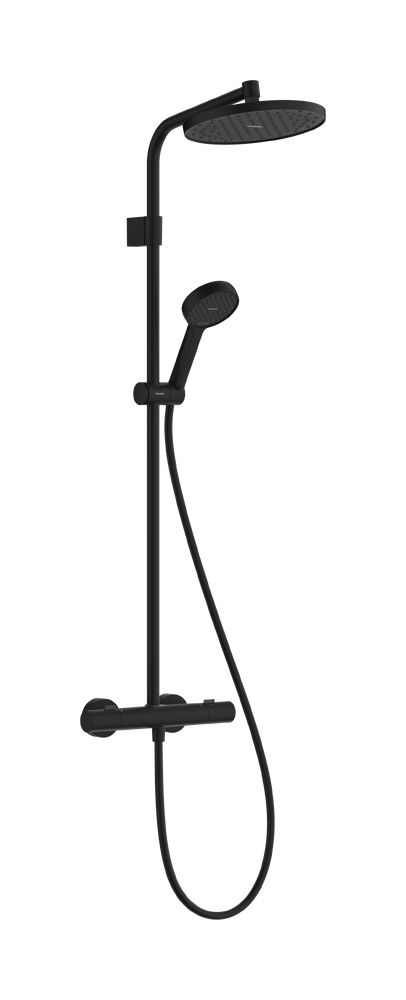 Coloana de dus Hansgrohe Activera S 240 1jet EcoSmart+ cu baterie termostatat Ecostat Fine Varia  negru mat