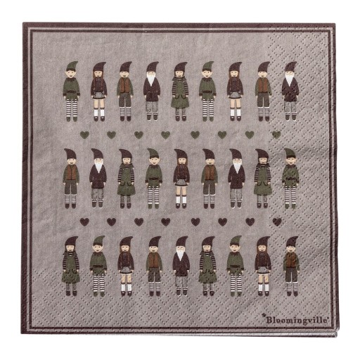 Șervețele 20 buc. din hârtie 33x33 cm Niklaus – Bloomingville