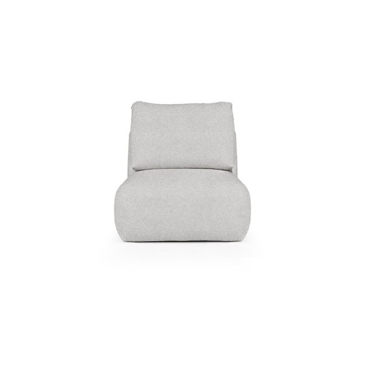 Fotoliu gri deschis cu tapițerie din țesătură bouclé Mirel – Rodier