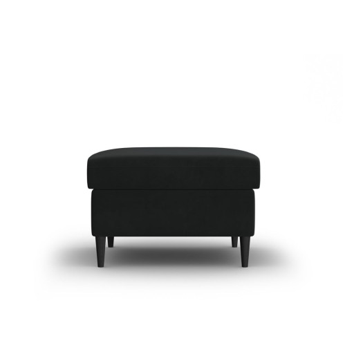 Taburet negru cu tapițerie din catifea Kyoto – Cosmopolitan Design