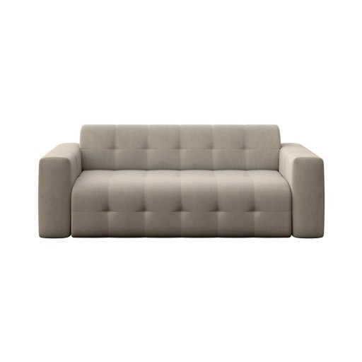 Canapea maro deschis cu tapițerie din catifea 223 cm Tuil – Rodier