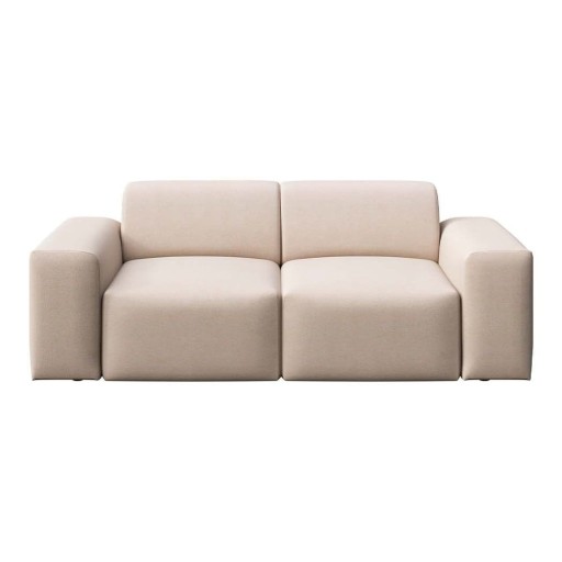 Canapea bej cu tapițerie din catifea 205 cm Villet – Rodier