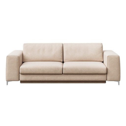 Canapea bej extensibilă cu tapițerie din țesătură bouclé 256 cm Rene – Rodier