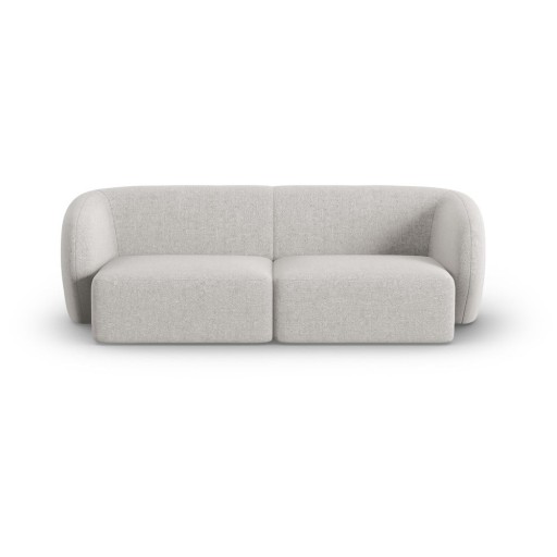 Canapea gri deschis cu tapițerie din chenille 188 cm Paolo – Milo Casa