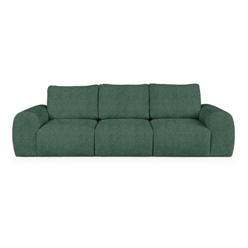 Canapea verde cu tapițerie din țesătură bouclé 287 cm Mirel – Rodier
