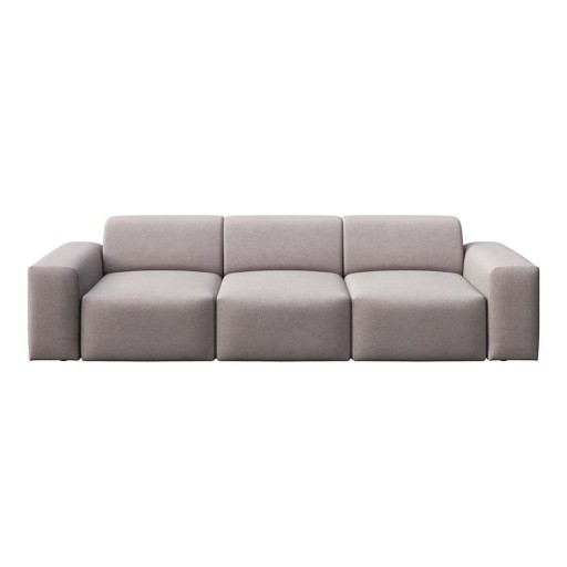 Canapea gri cu tapițerie din catifea 285 cm Villet – Rodier