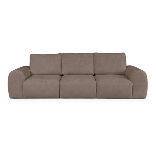 Canapea maro cu tapițerie din țesătură bouclé 287 cm Mirel – Rodier
