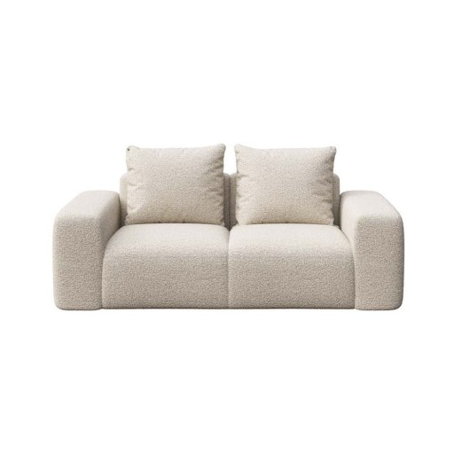 Canapea bej cu tapițerie din țesătură bouclé 212 cm Monce – Rodier