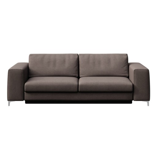 Canapea taupe extensibilă cu tapițerie din catifea 256 cm Rene – Rodier