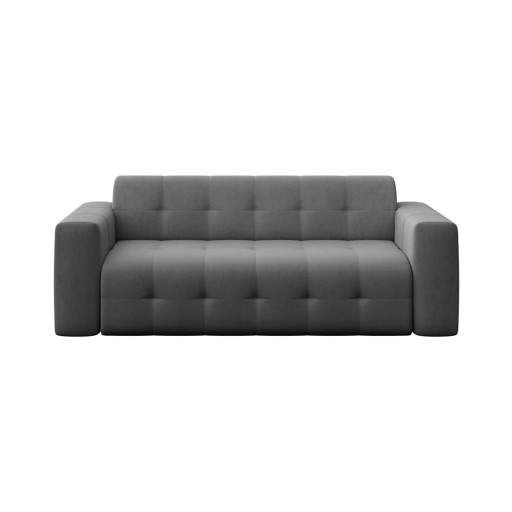 Canapea gri cu tapițerie din catifea 223 cm Tuil – Rodier