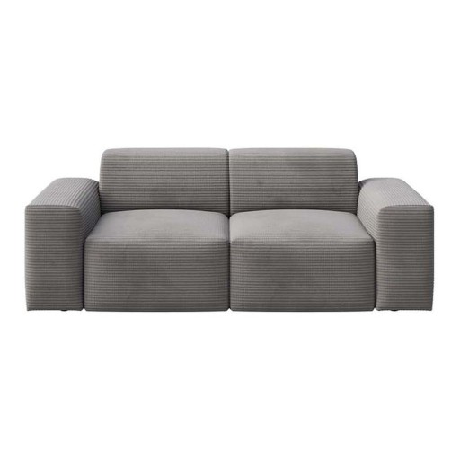 Canapea gri cu tapițerie din catifea reiată 205 cm Villet – Rodier