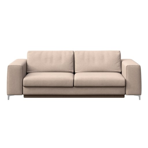 Canapea bej extensibilă cu tapițerie din catifea 256 cm Rene – Rodier