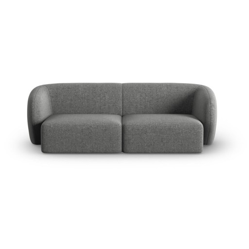 Canapea gri cu tapițerie din chenille 188 cm Paolo – Milo Casa