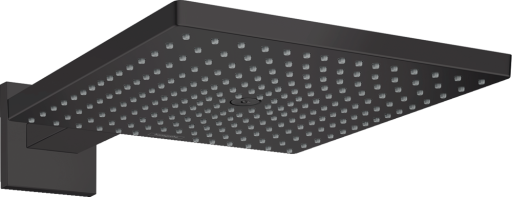 Palarie de dus Hansgrohe Raindance E 300 1jet EcoSmart cu brat de dus de perete 39cm  negru mat