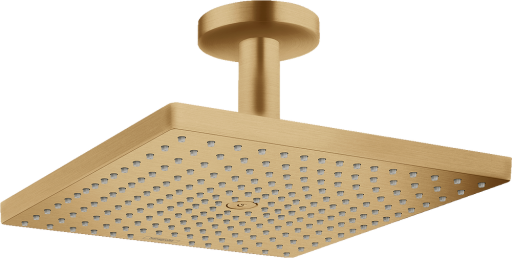 Palarie de dus Hansgrohe Raindance E 300 1jet EcoSmart cu brat de dus de tavan 10cm  bronz periat