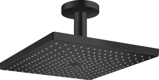 Palarie de dus Hansgrohe Raindance E 300 1jet EcoSmart cu brat de dus de tavan 10cm  negru mat