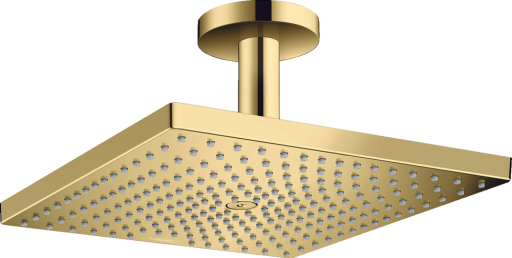 Palarie de dus Hansgrohe Raindance E 300 1jet EcoSmart cu brat de dus de tavan 10cm  gold optic