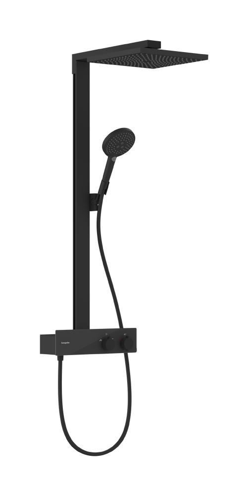 Coloana de dus Hansgrohe Raindance E 300 1jet EcoSmart cu baterie termostatata ShowerTablet 350  negru mat