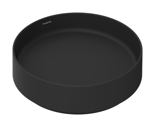 Lavoar rotund tip bol Hansgrohe Xuniva Evo S d 40cm  fara orificiu baterie  fara preaplin  negru mat