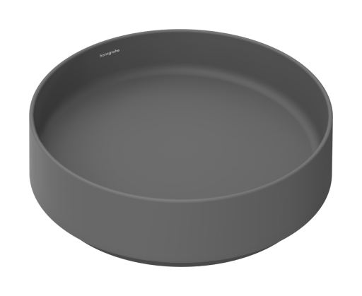 Lavoar rotund tip bol Hansgrohe Xuniva Evo S d 40cm  fara orificiu baterie  fara preaplin  gri mat