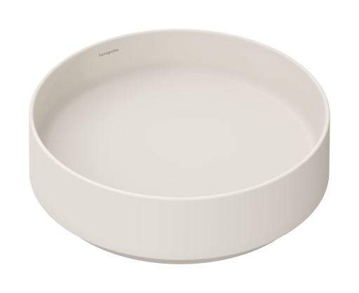 Lavoar rotund tip bol Hansgrohe Xuniva Evo S d 40cm  fara orificiu baterie  fara preaplin  bej mat