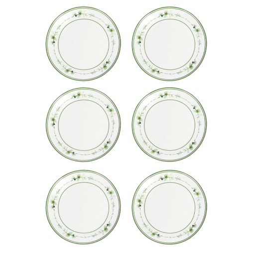 Set 6 farfurii mici pentru servire, Flora, Brandani, D15.5 cm, portelan New Bone China
