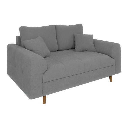 Canapea gri cu tapițerie din țesătură bouclé 150 cm Ariella – Ropez