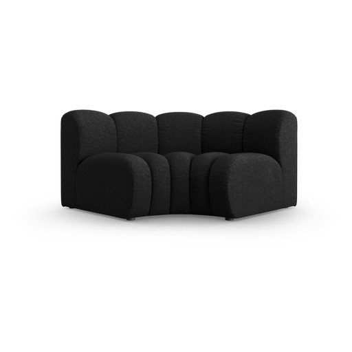 Modul pentru canapea modulară gri antracit cu tapițerie din chenille (cu colț variabil) Lupine – Micadoni