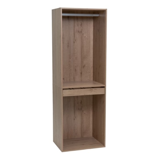 Dulap modular în culoare naturală deschis cu aspect de lemn de stejar 60x180x45 cm Modular – Casa Selección