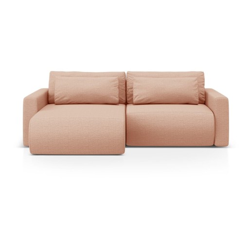 Colțar roz extensibil, cu spațiu de depozitare Belfast – Cosmopolitan Design