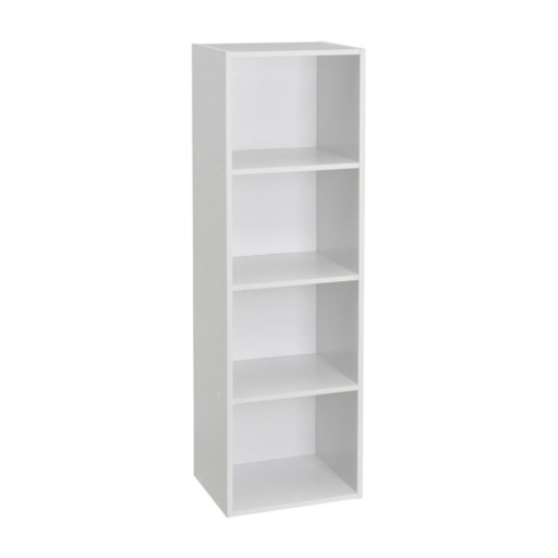 Bibliotecă albă 30x106x24 cm Cube – Casa Selección