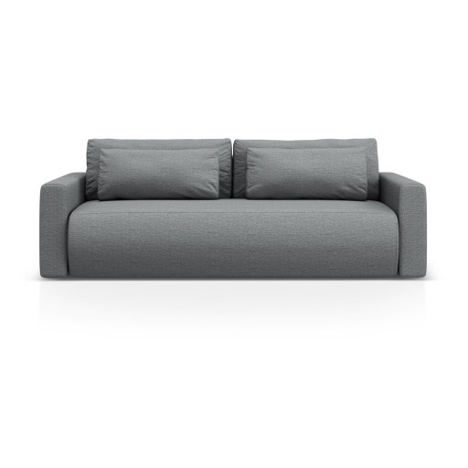 Canapea gri extensibilă, cu spațiu de depozitare 238 cm Belfast – Cosmopolitan Design