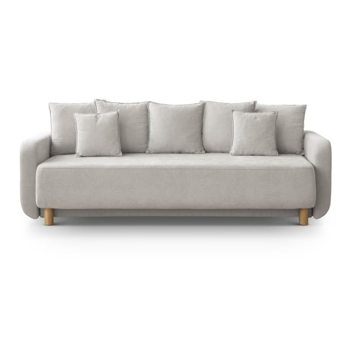 Canapea bej extensibilă, cu spațiu de depozitare 231 cm Elen – Micadoni