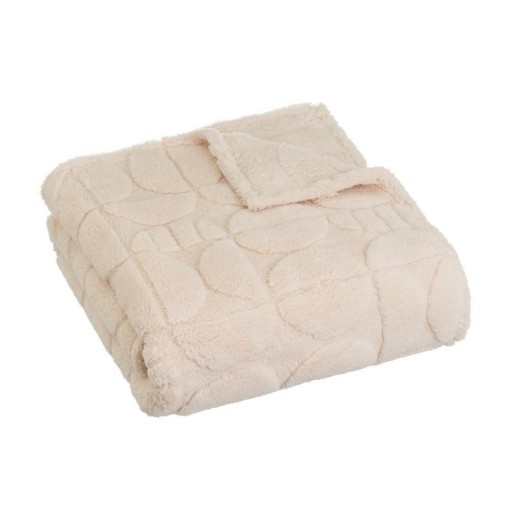 Pătură bej din micropluș/cocolino 130x160 cm Mid Century – Casa Selección