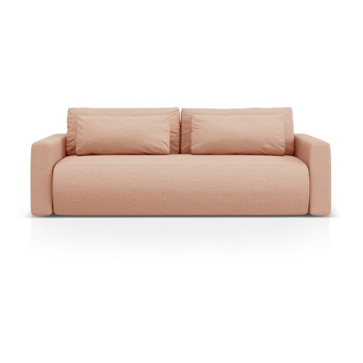 Canapea roz extensibilă, cu spațiu de depozitare 238 cm Belfast – Cosmopolitan Design
