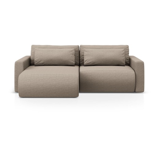 Colțar maro deschis extensibil, cu spațiu de depozitare Belfast – Cosmopolitan Design