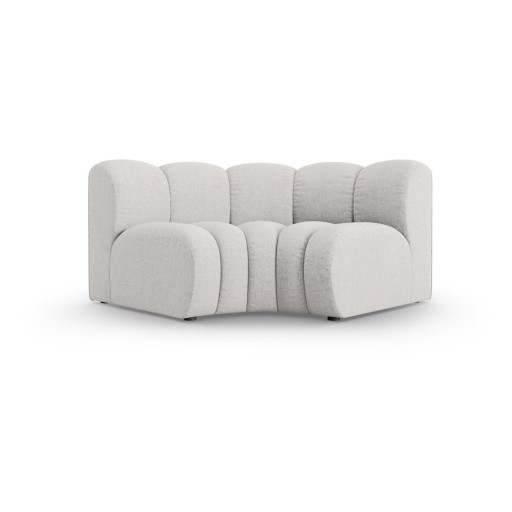 Modul pentru canapea modulară gri deschis cu tapițerie din chenille (cu colț variabil) Lupine – Micadoni