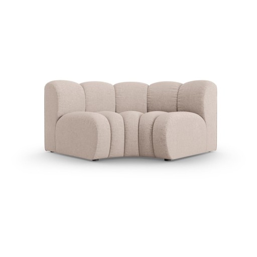 Modul pentru canapea modulară bej cu tapițerie din chenille (cu colț variabil) Lupine – Micadoni
