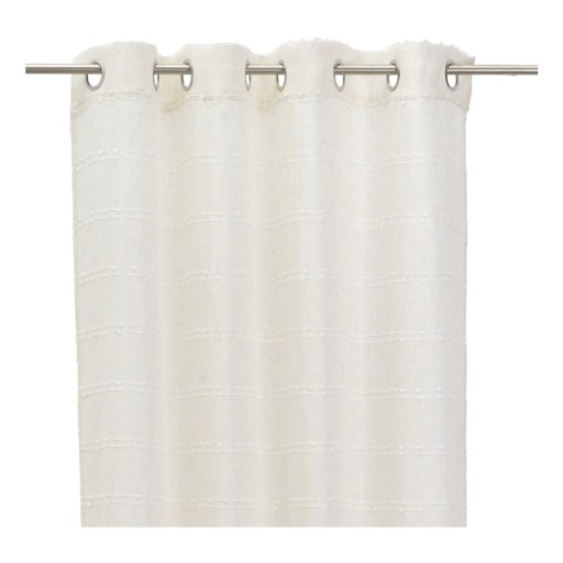 Draperie albă/bej din amestec de in 140x260 cm Nodes – Casa Selección
