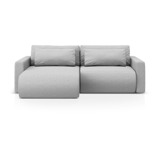 Colțar gri deschis extensibil, cu spațiu de depozitare Belfast – Cosmopolitan Design